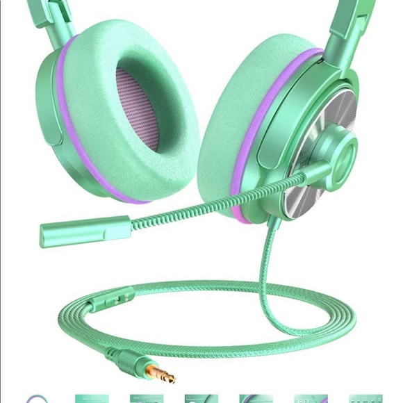 🌸3/30$🌸Retro mint green kids headphones safe - Picture 7 of 7